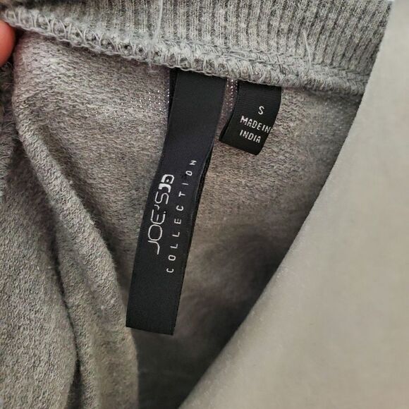 JOE'S JEANS gray sweatshirt Miaya Lace-Up sleeves distressed ASO TV S - Picture 7 of 9